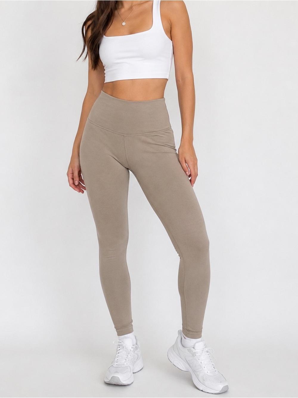 Aritzia TNA High Rise Leggings – Taupe – Size M